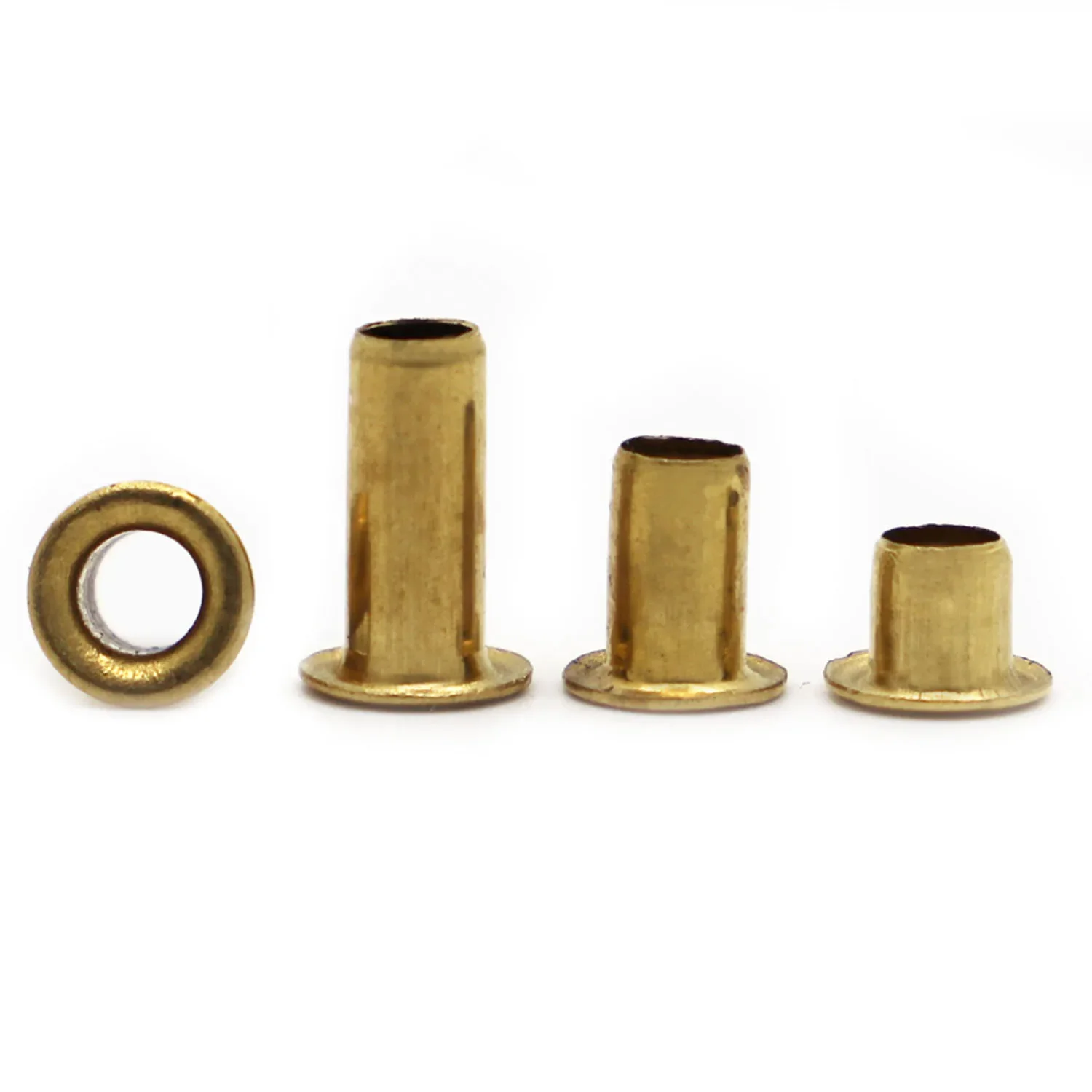 Remaches tubulares de latón M0.9 M1.3 M1.5 M2 M2.5 M3 M4 M5 M6, placa de circuito de doble cara, clavos PCB, tuerca de remache hueca de cobre GB876