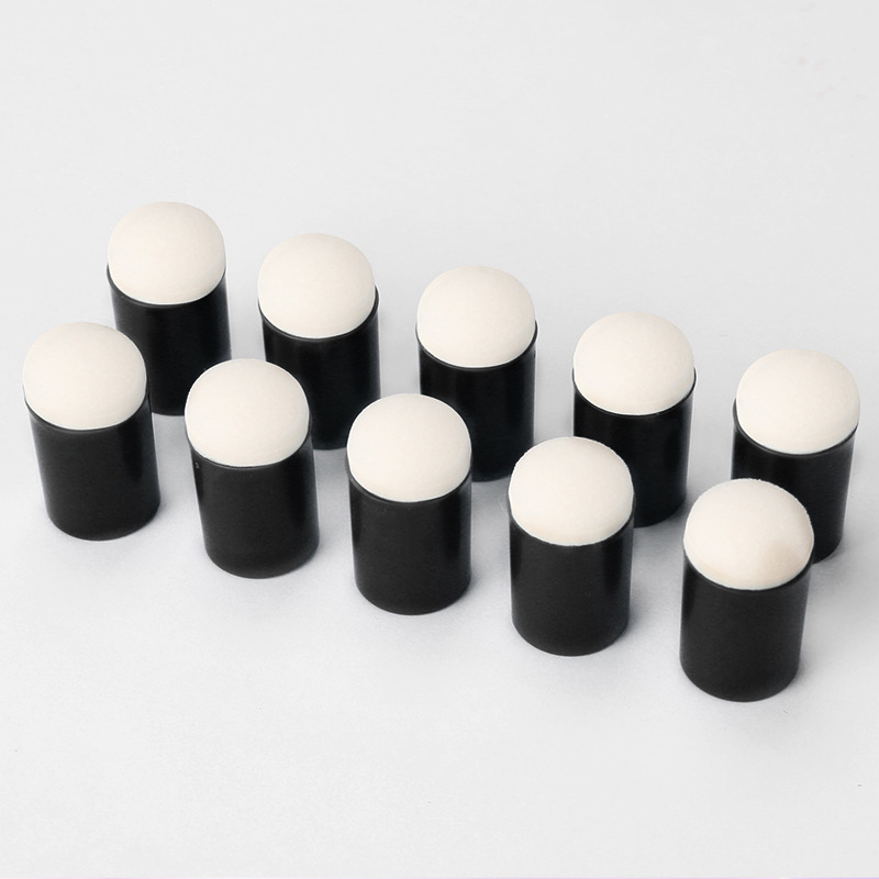 10 pçs esponja berços de dedo para colorir o rosto e ferramentas de pintura das crianças diy pintura artesanal pressionando berços de dedo