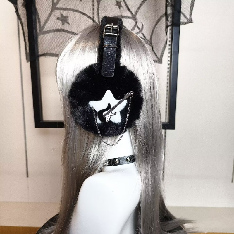 Original Winter Band Star Di Lei Style Ear Muffs Darkly Series Subculture Punk Earmuff Cute Warm Plush Ear Protectors for Winter