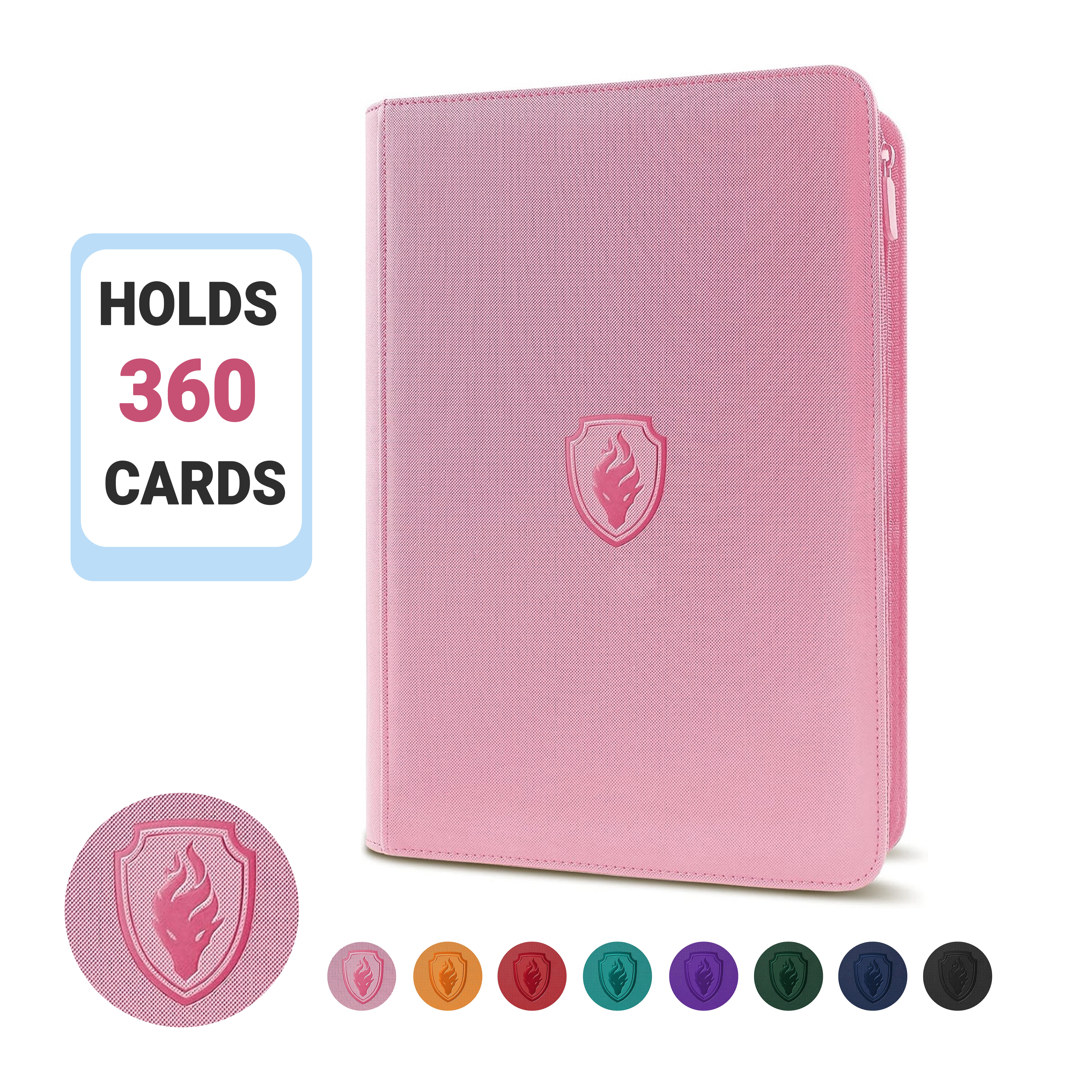 Fichário de Cartas Colecionáveis com 9 Bolsos, Fichário de Cartas com 360 Bolsos, Álbum de Armazenamento de Cartas, Cartas de Jogos, Cartas Esportivas e Cartas Colecionáveis