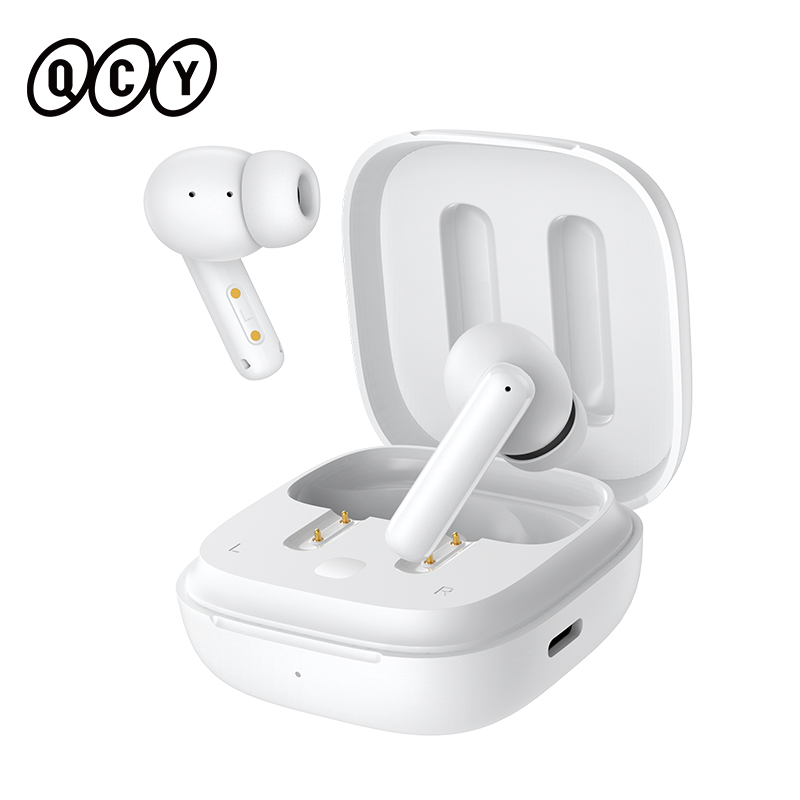QCY T13 ANC auriculares inalámbricos Bluetooth 5,3 auriculares con cancelación activa de ruido 4 micrófonos ENC auriculares intrauditivos para juegos