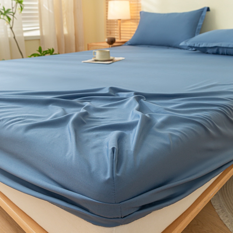 Spannbettlaken mit elastischem Band, einfarbig, weicher Matratzenbezug für Einzel-, Doppel-, King-Size- und Queen-Size-Bett, 90/120/140/150/160/180 x 200 cm