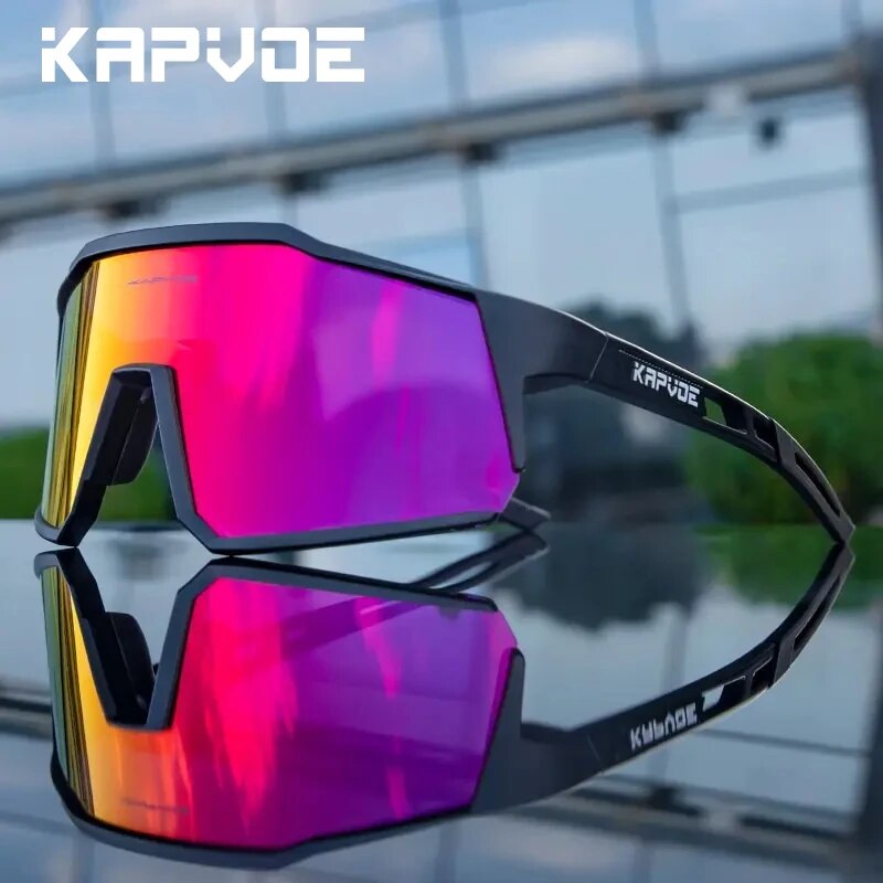 Kapvoe gafas de ciclismo polarizadas MTB gafas de bicicleta de carretera protección UV400 gafas de sol ultraligeras equipo de gafas deportivas