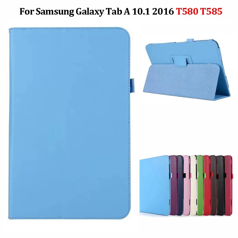 Samsung galaxy tab um 10.1 2016 sm-t580 t585 caso tablet com tampa flip, shell para samsung galaxy tab a6