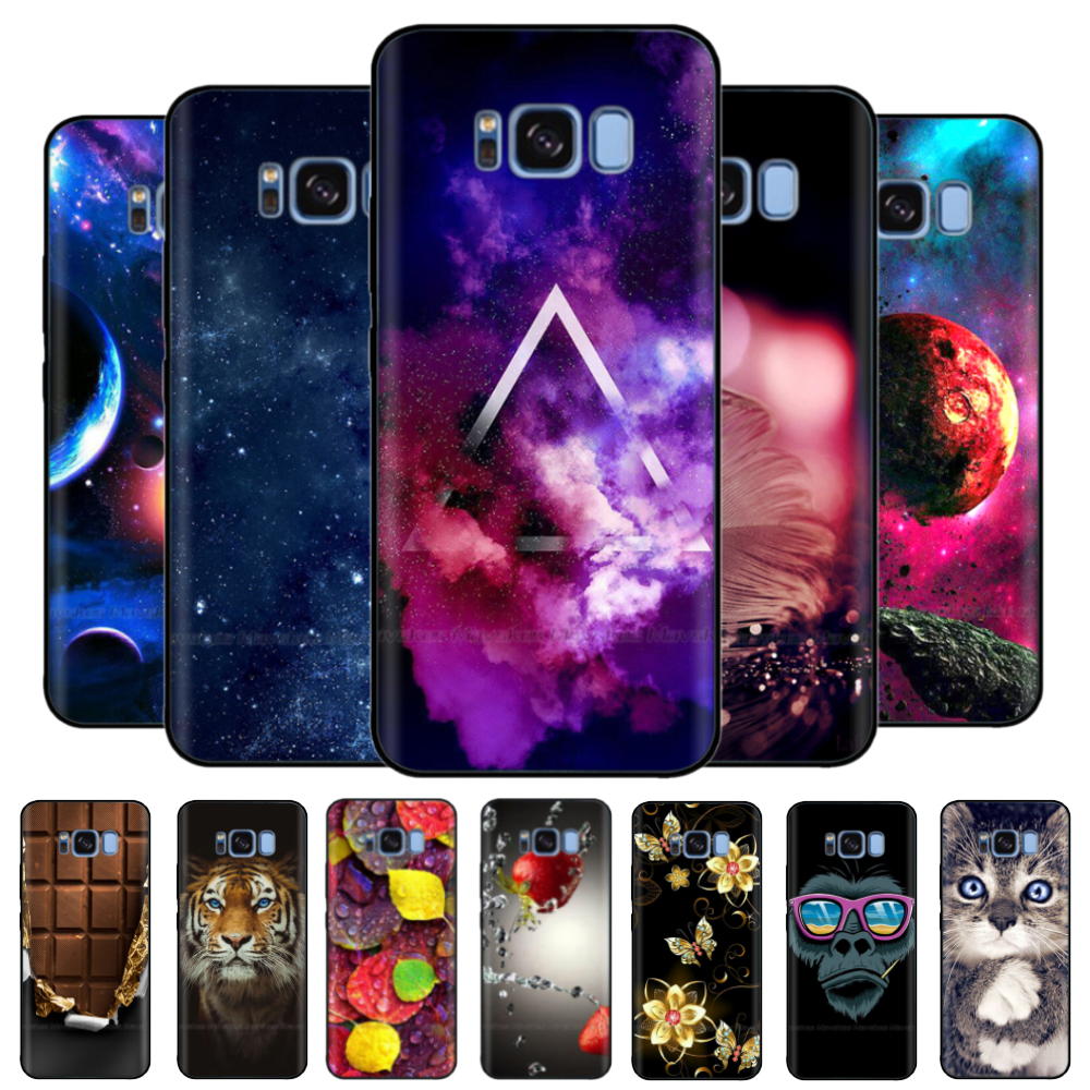 Capa para samsung galaxy s8 silicone macio tpu s8 plus capa para samsung s8 s8 plus s 8 telefone escudo pára-choques protetor coque