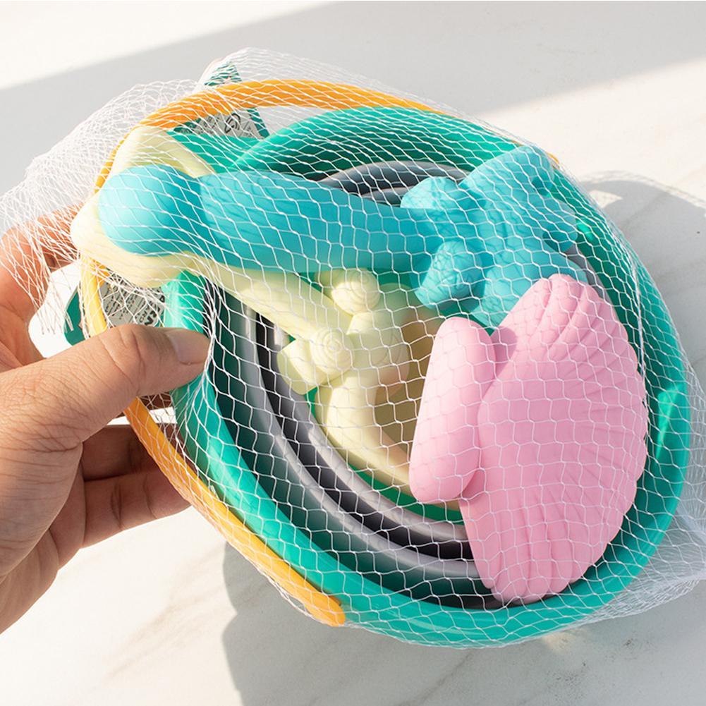Cubo plegable, juguetes de playa de verano para niños, juguetes de playa para viajes al aire libre, cubo de arena plegable, pala, Kit de juguetes
