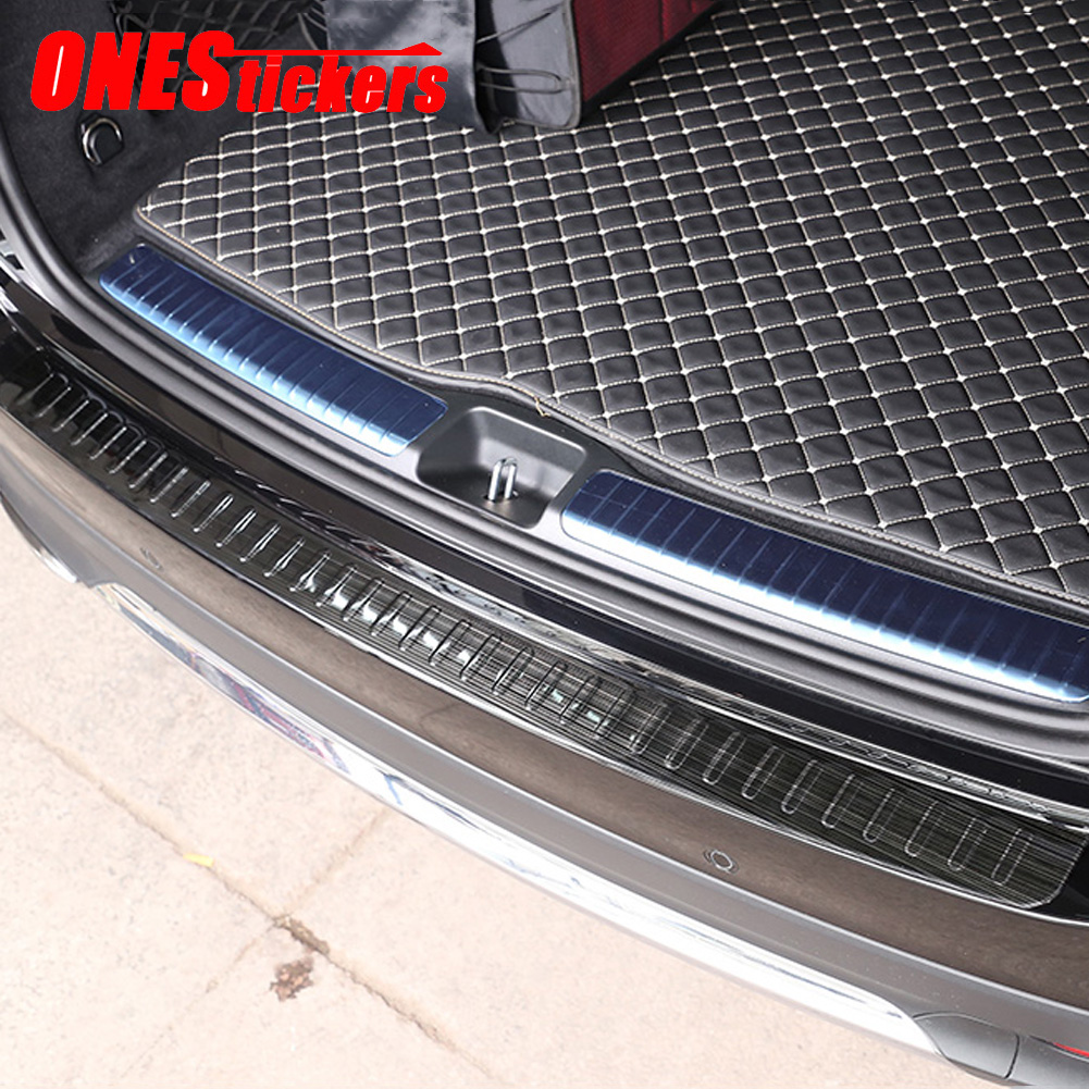 Para mercedes benz classe gle w167 v167 gle350 gle450 gle300 400 2020-2022 + acessórios do carro traseiro tronco sill guard placa guarnição capa