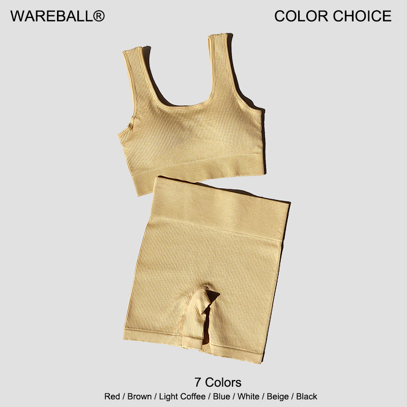 Ensemble de Yoga pour femmes, 2 pièces, soutien-gorge Sexy sans couture, short de Sport, vêtements d'entraînement, de course, combinaison de Sport athlétique