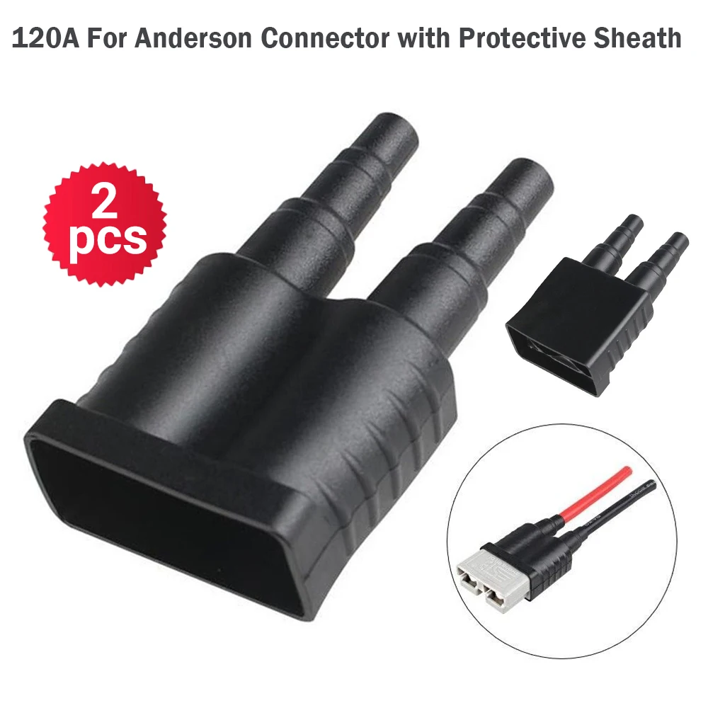 2 buah penutup tahan air untuk penutup selubung kabel konektor colokan Anderson Style 120A