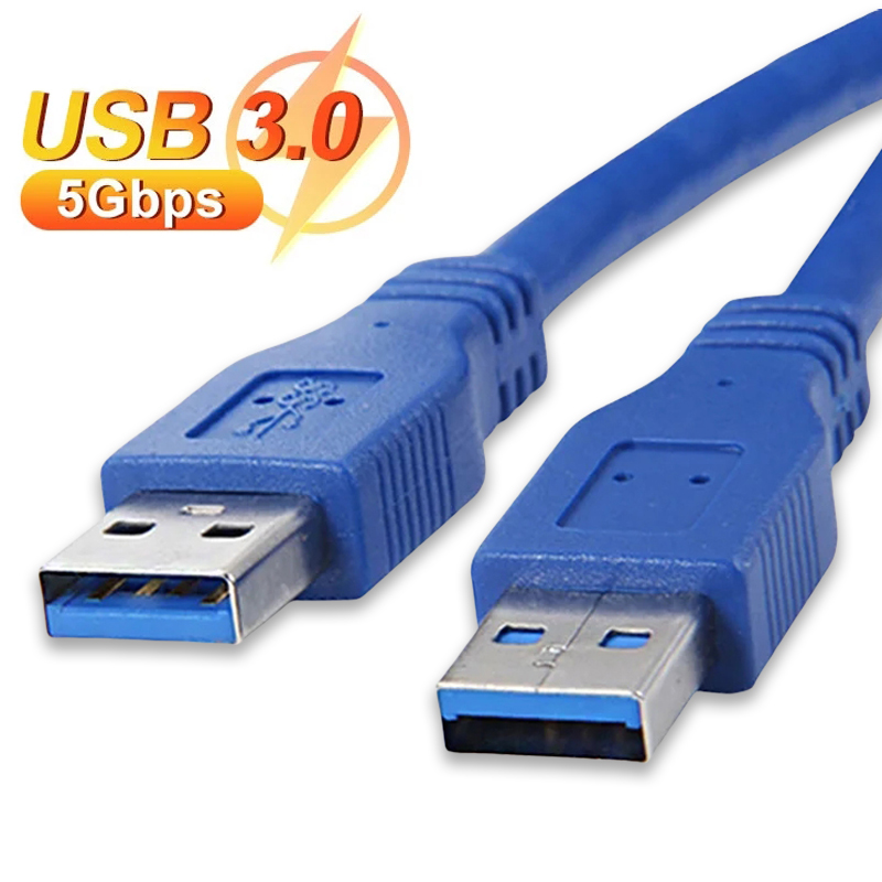 Cavo di prolunga USB 3.0 A a A maschio, cavo USB a doppia estremità per disco rigido, lettore DVD, dispositivo di raffreddamento per laptop, trasmissione dati ad alta velocità