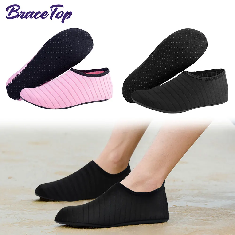 1 Paar Wasserschuhe für Herren und Damen, Barfuß, Strand, Poolschuhe, schnell trocknende Aqua-Yoga-Socken für Surfen, Schwimmen, Wassersport