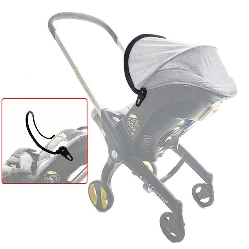 Carrinho de Suporte Rod Toldo Clipe, 4 em 1 Carseat Toldo Suporte, Pram Telhado Bar Fecho, bem Compatível, Similar Bebê Pushchair