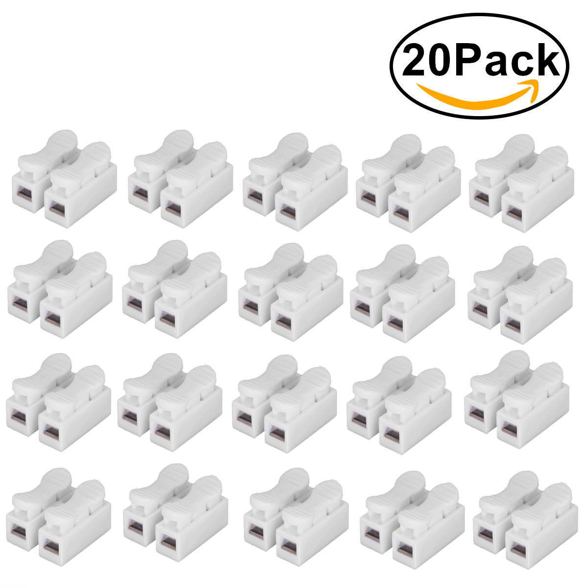 20Pcs CH2 Frühling Schnell Draht Stecker Kabel Klemme 2p Elektrische Crimp Erminal Block 2 Weg Einfache Fit Für led Streifen