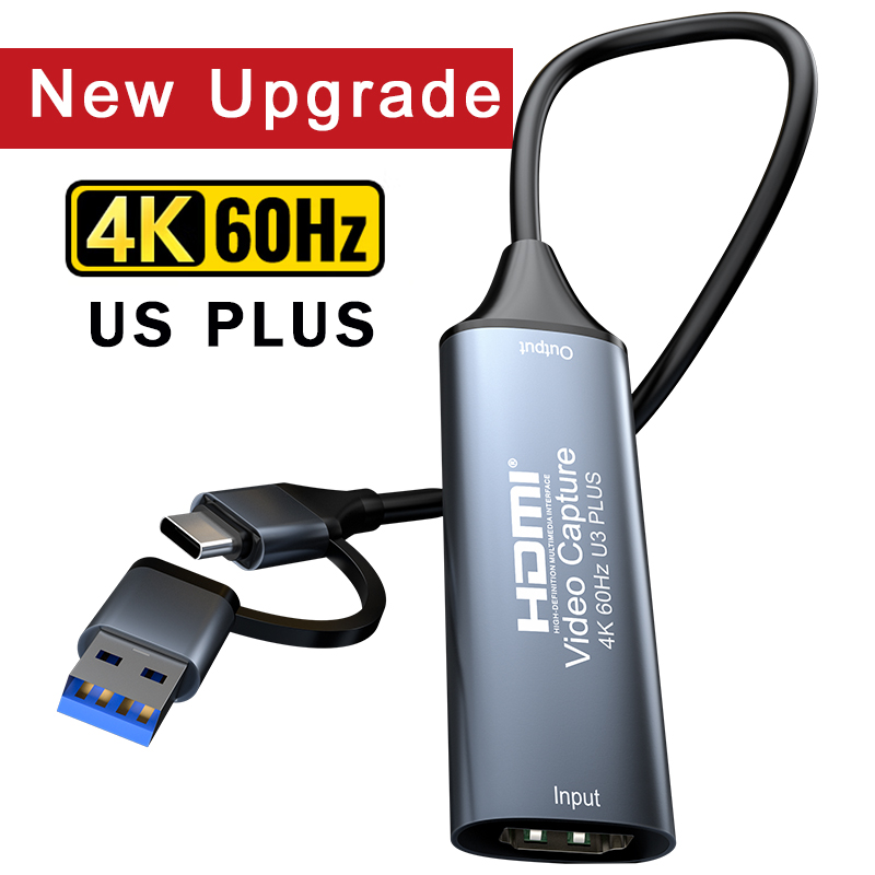 4K 60Hz HDMI Video Capture USB 3.0 HDMI Audio Video Mjpeg การ์ดจับภาพ 2160P HDMI เกม Grabber Recorder สําหรับ PS5 Live PC Xbox OBS