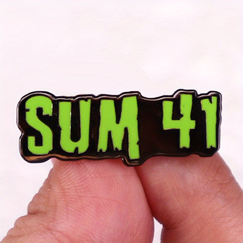 "Sum 41" lucu pesta musik bros Rock penggemar lencana Aksesori