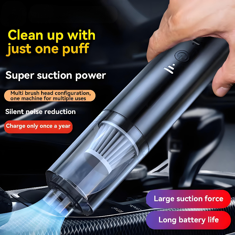 Aspiradora portátil con colector de polvo, aspiradora eléctrica inalámbrica de succión potente para limpieza del hogar y coche, novedad de 2025