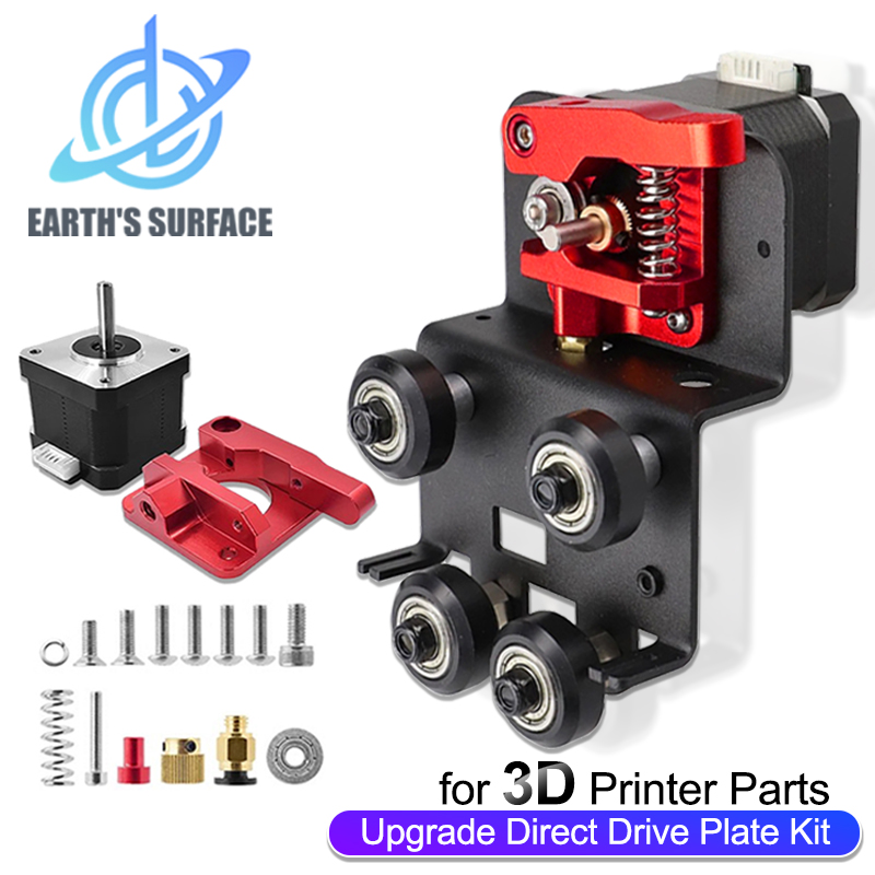 3D Printer Parts for Ender 3 CR10 Upgrade Direct Drive Plate Kit for CR10 Ender 3 Direct Extruder Adapter Back Plate With Motor
