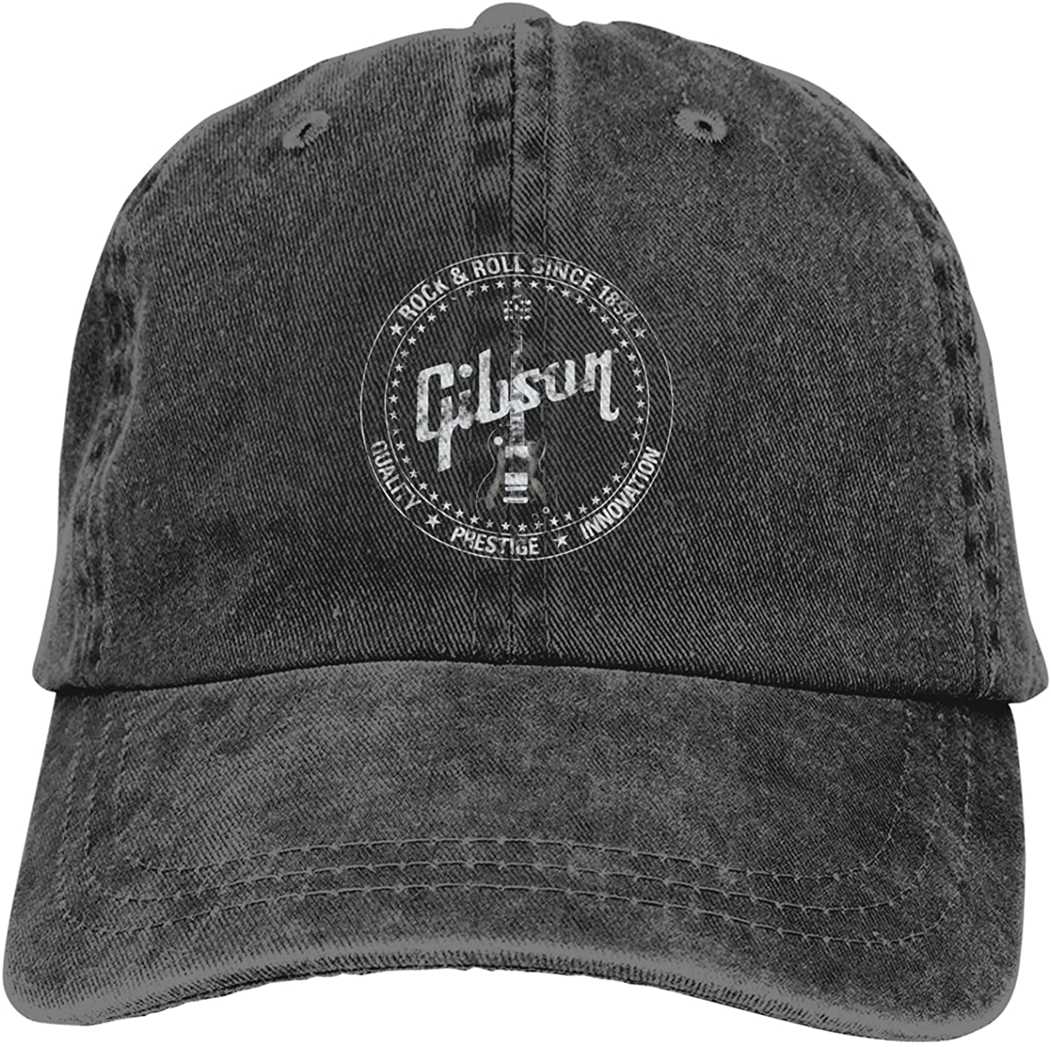 Ooworld gibson seit 1894 mccarty les paul gitarre denim cap für frauen baseball cap für männer unisex cowboy cap hiphop cap sonnenhut