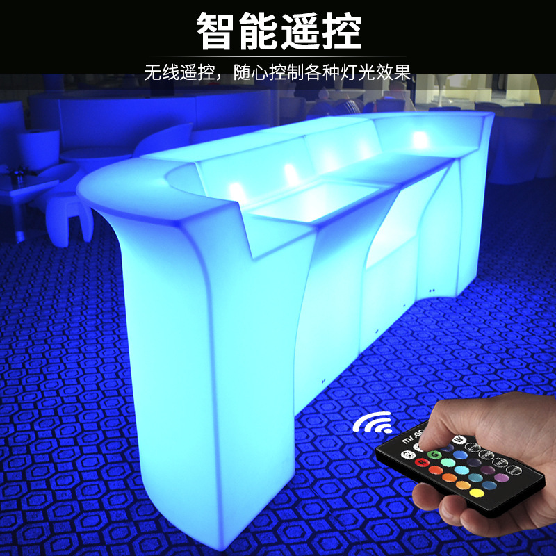 LED照明付きバーカウンター,防水,充電式,ラントバー,ディスコ,KTV,クラブ,ウェイター,カクテル,16色変更,新品