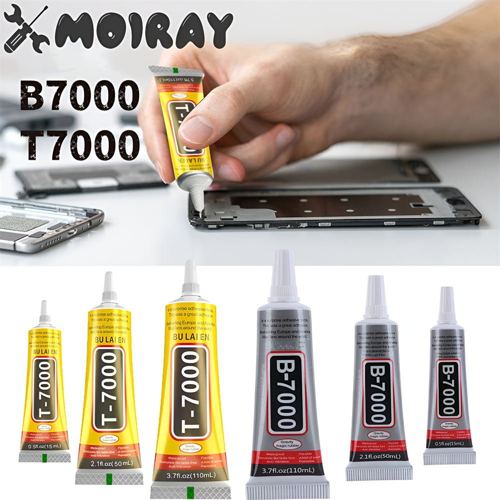 15/50/110ML T7000 กาวกาวสําหรับซ่อมโทรศัพท์ B7000 กาวอเนกประสงค์ Super กาวความแม่นยํา Applicator TIP