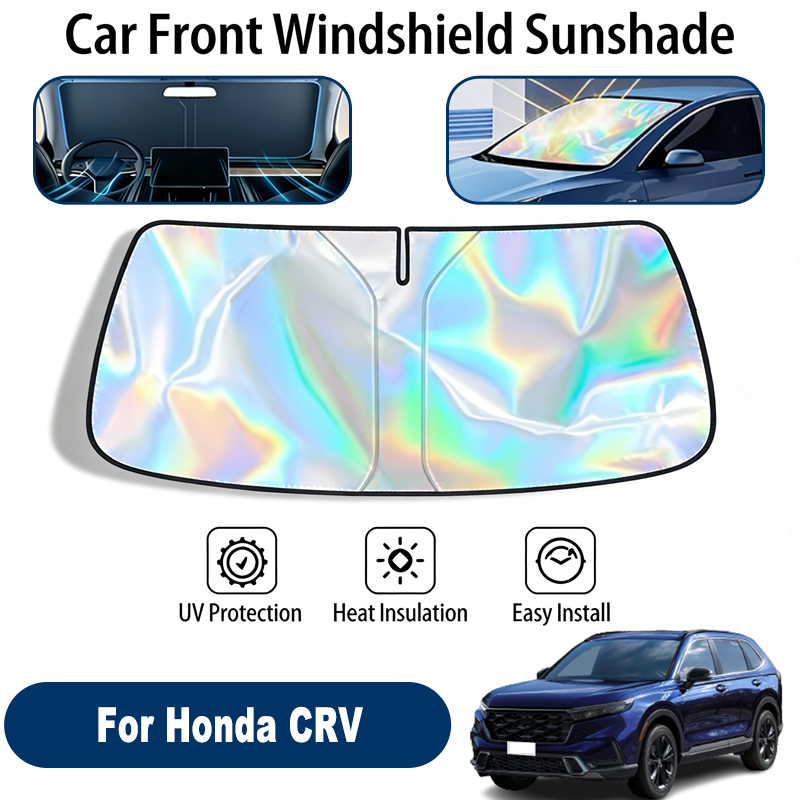 Protetor solar para pára-brisa, para honda crv, dobrável, reflexivo, proteção solar para janela frontal, acessórios