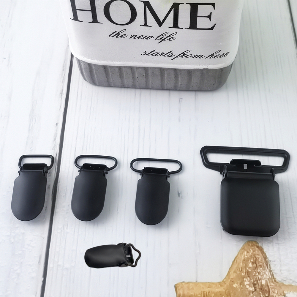 Solid Black Suspender Clips Bed Sheet Clips 16 20 25 35 40 50mm C1603