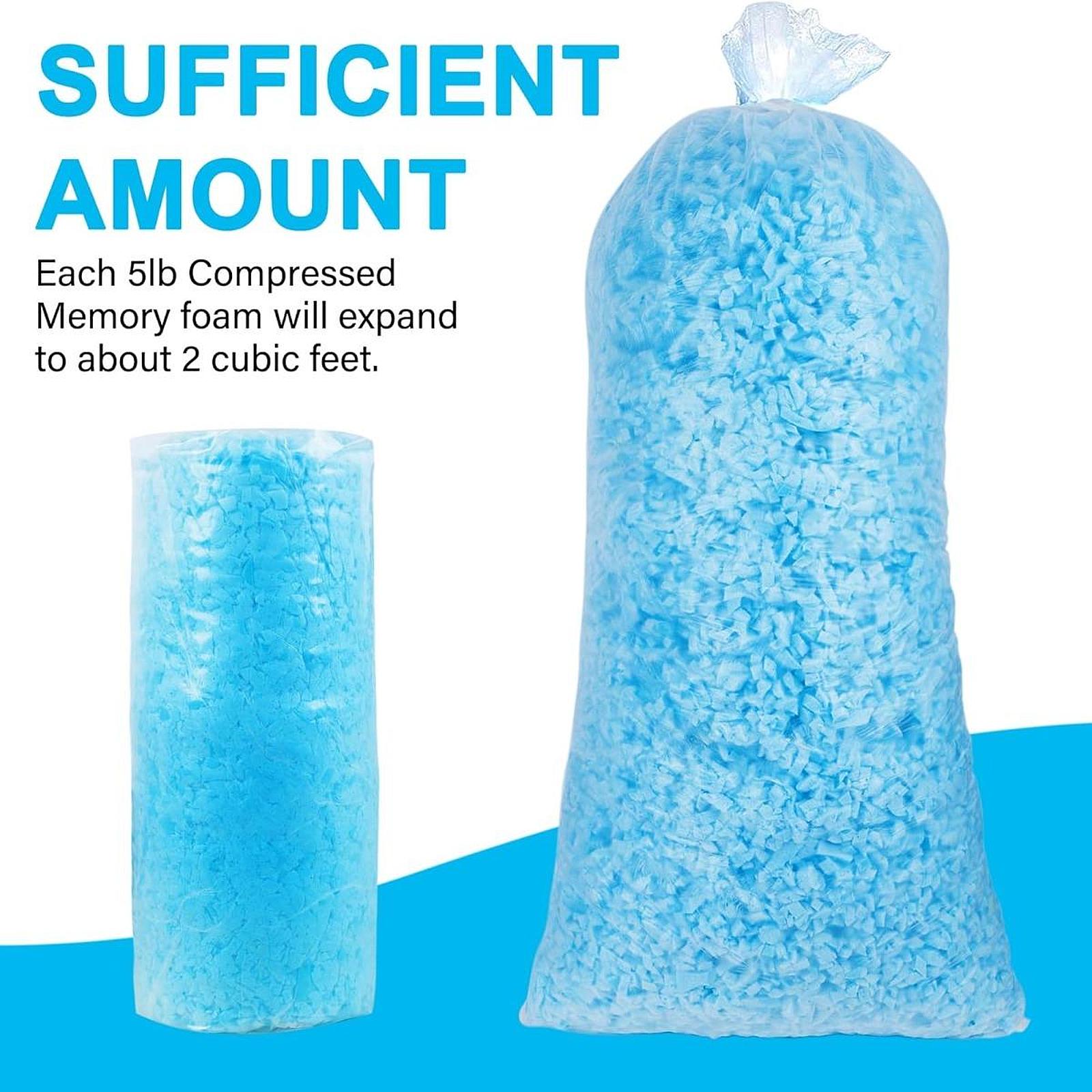 2.3kg Shredded Memory Foam Refill Replacement Memory Foam Filling Bean Bag Filler for Lounger Sofa Cushion Arts Crafts Pillows