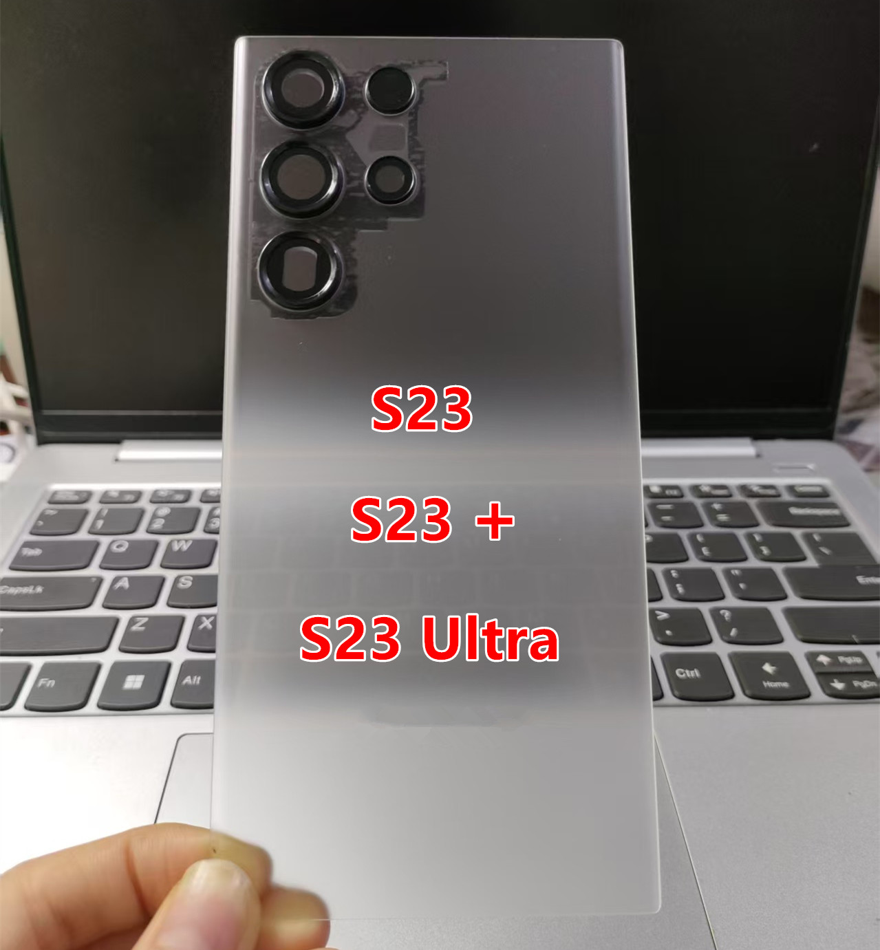Корпус S918 S916 S911 для Samsung Galaxy S23 Ultra Plus, прозрачная задняя крышка для ремонта, задний чехол + объектив камеры