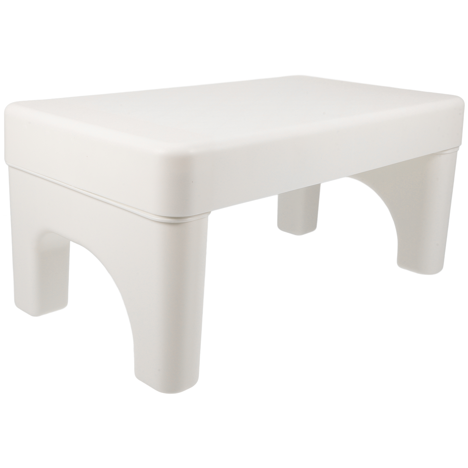 Taburete blanco grueso para inodoro, taburete plegable para caca, orinal antideslizante para baño con alta capacidad de soporte para el hogar