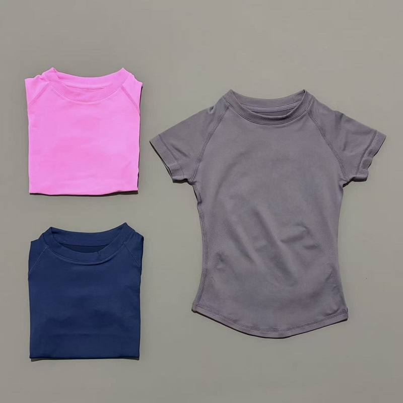 HISTELLO-Camiseta deportiva de manga corta para mujer, leotardo de Yoga sin costuras, ropa para correr, camiseta deportiva, camisetas de entrenamiento, chaleco deportivo para Fitness