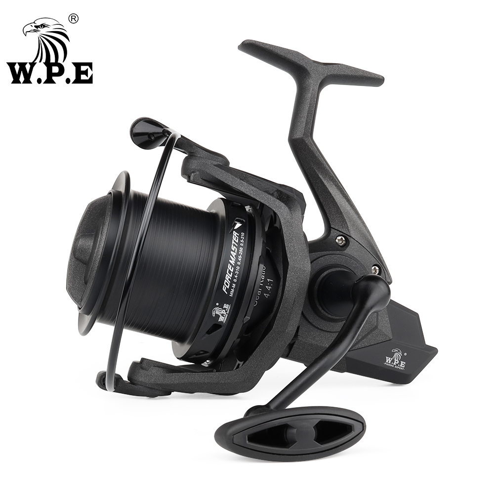 W.P.E-Moulinet de pêche à la carpe FM9000, 9 + 1 roulements à billes, rapport d'engrenage 4.4:1, bobine de ligne entièrement en métal, matériel de pêche à la carpe
