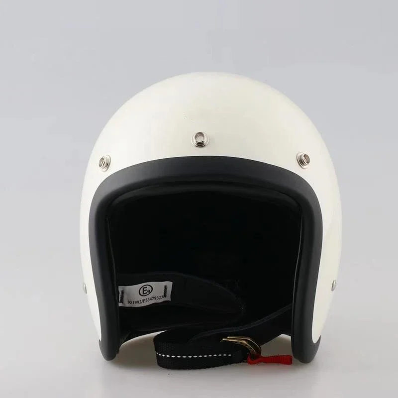 ヴィンテージ TT & COCASCOS ヘルメットカフェレーサー軽量シェルファイバーグラスヘルメットオープンフェイス日本高品質オートバイキャスコ