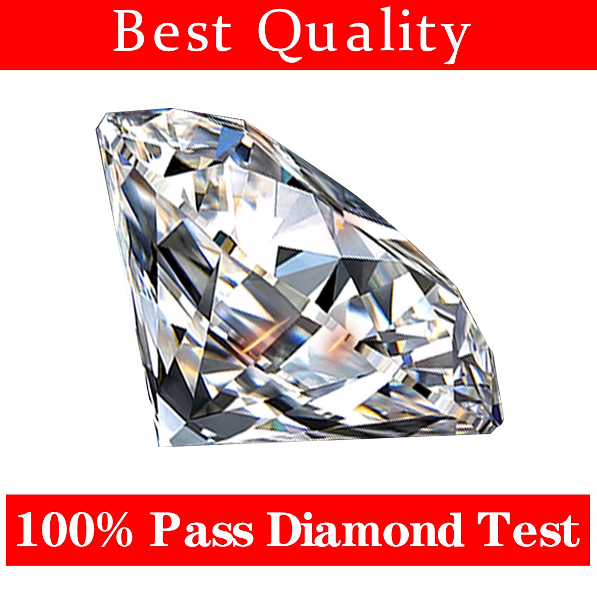 Transporte gratuito Diamantes de Moissanita de 0,1 a 10CT, piedras de Moissanita certificadas, con código, venta de gemas sueltas, Color D, VVS1