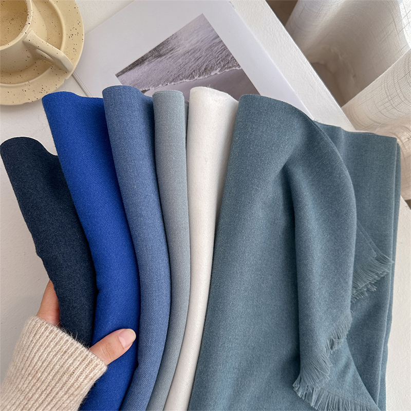 Mode Winter Kaschmir Schal für Frauen Warme Einfarbig Wraps Schals Bandana Foulard Halstuch Poncho Echarpe Pashmina Stolen