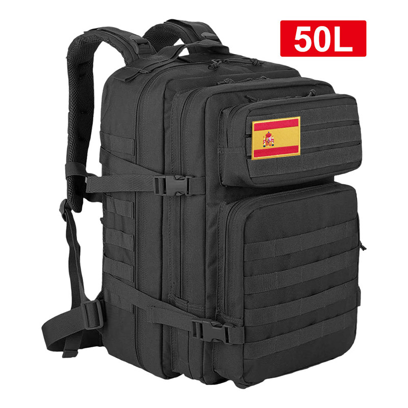 Mochila táctica de 45L/25L, mochilas de viaje de gran capacidad para hombres, bolsas multifuncionales impermeables para deportes al aire libre