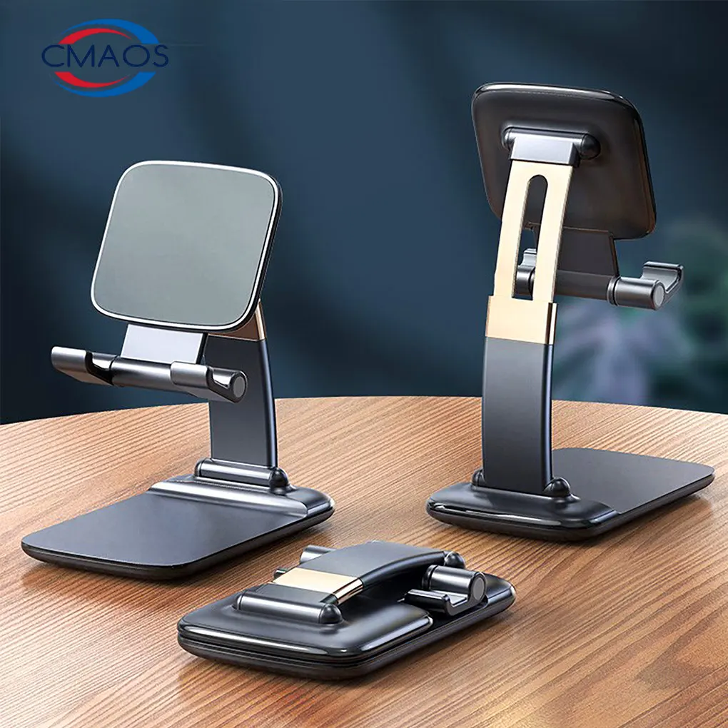 Soporte plegable de Metal para teléfono móvil, soporte portátil para iPad, iPhone 13, X, para teléfono inteligente, tableta, escritorio