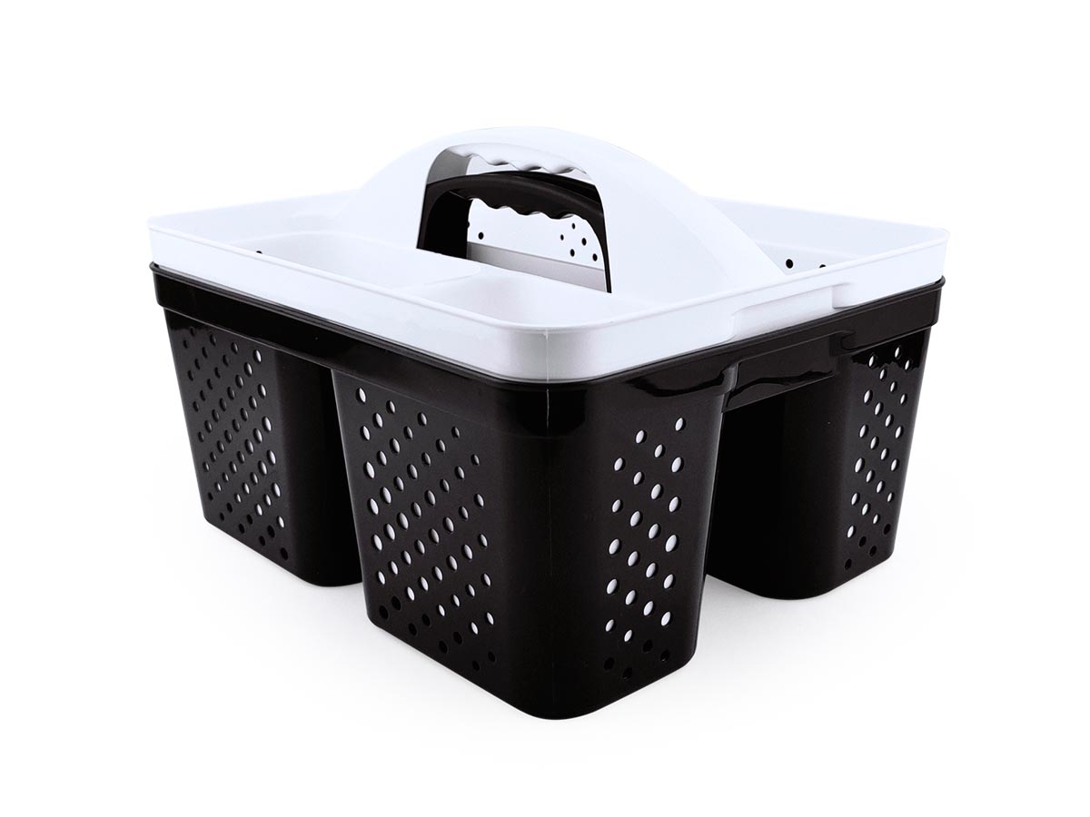 Kit 2 Mand Organizer Draagt Alle C/Plastic Handvat Nitron P/Reinigingsproducten En Gereedschappen