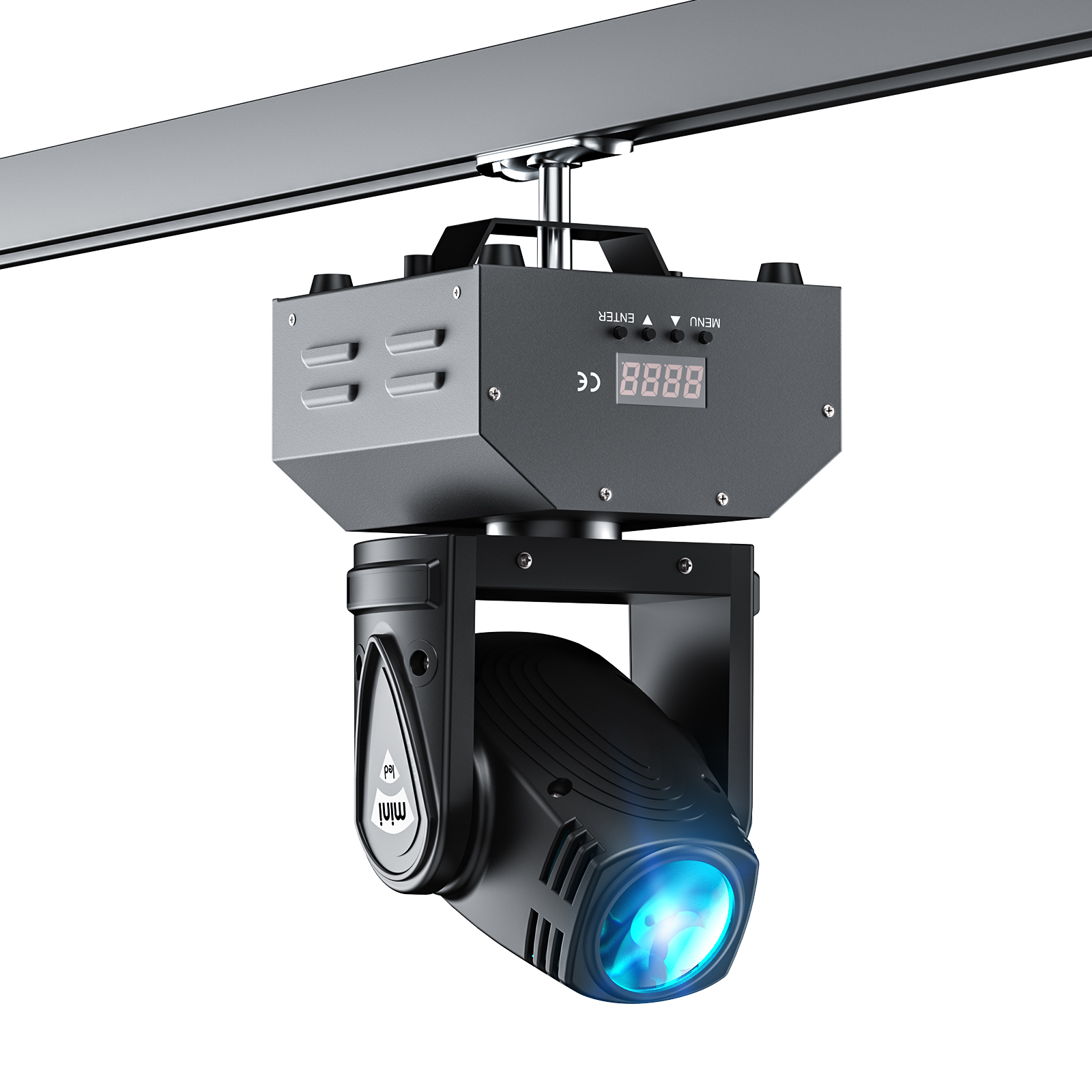 U'King 15W RGBW 4 w 1 LED Moving Head Light 11/13CH Beam Stage Light DMX512 Efekt aktywowany głosem na imprezę DJ Bar KTV Disco