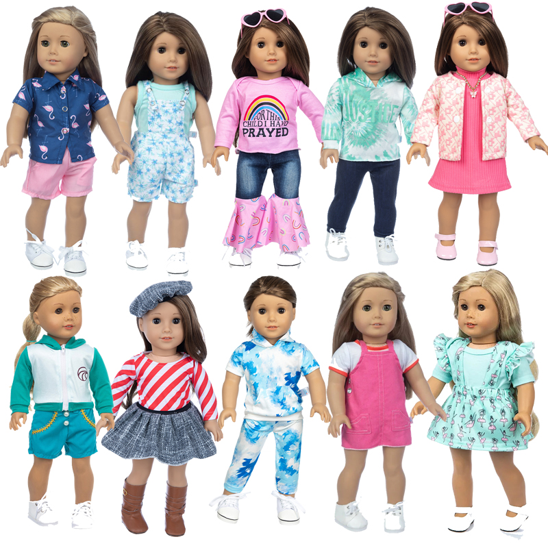 18 inch pop-outfit jurk rok 43 cm babypop kleding pak speelgoed draagt