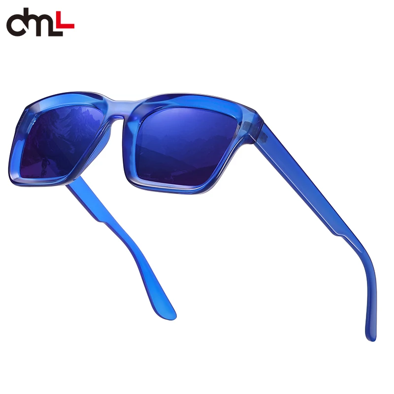 2026 DML Neue Mode Damen Luxusmarke Quadratische Sonnenbrille Vintage Hochwertige Farbige Polarisierte Schutzbrille UV400