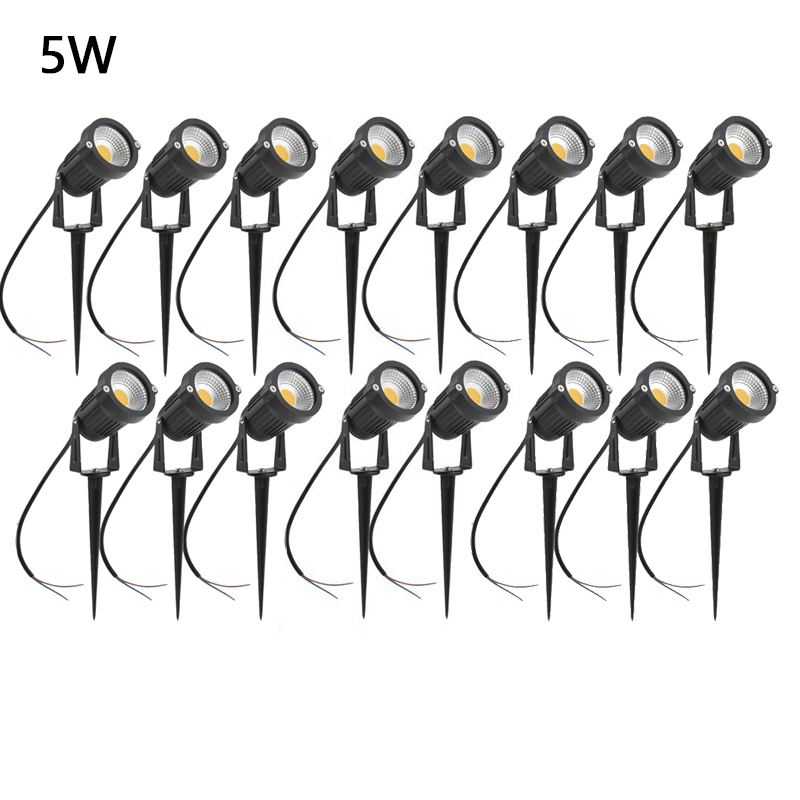 Lámparas de jardín para césped IP65 a prueba de agua, 220V, 110V, 12V, 24V, 5W, bombilla LED para césped, iluminación exterior para jardín