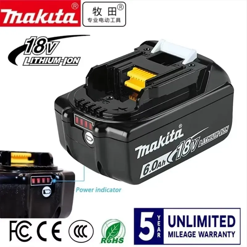 Nieuwe 18V 5.0Ah 6.0Ah 9.0Ah Lithium-Ion Vervangende Batterij voor Makita 18V Elektrisch Gereedschap DDF487 DGA404 DTW700 DHP487 DTD173