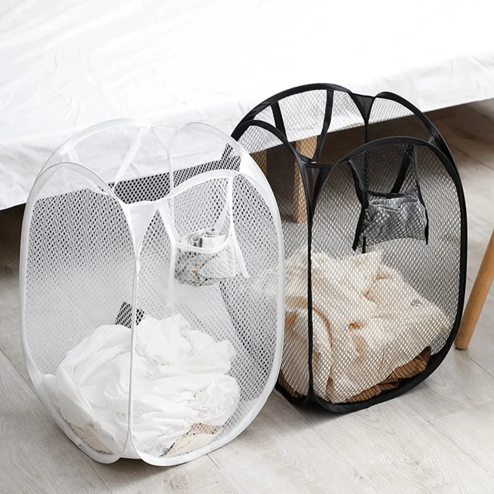 Cesto para Ropa Sucia, Ventilado, Plegable, Fácil de Guardar, Portátil, de Gran Capacidad