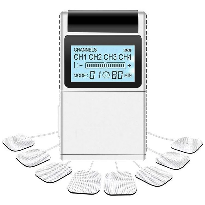新しい電子パルスマッサージャー TENS EMS 筋肉刺激装置理学療法器具複数出力経絡家庭用ヘルスケア