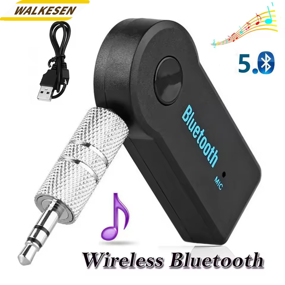Adattatore ricevitore wireless Bluetooth 5.0 Jack da 3,5 mm per convertitore audio musicale per auto Aux A2dp ricevitore per cuffie altoparlante vivavoce