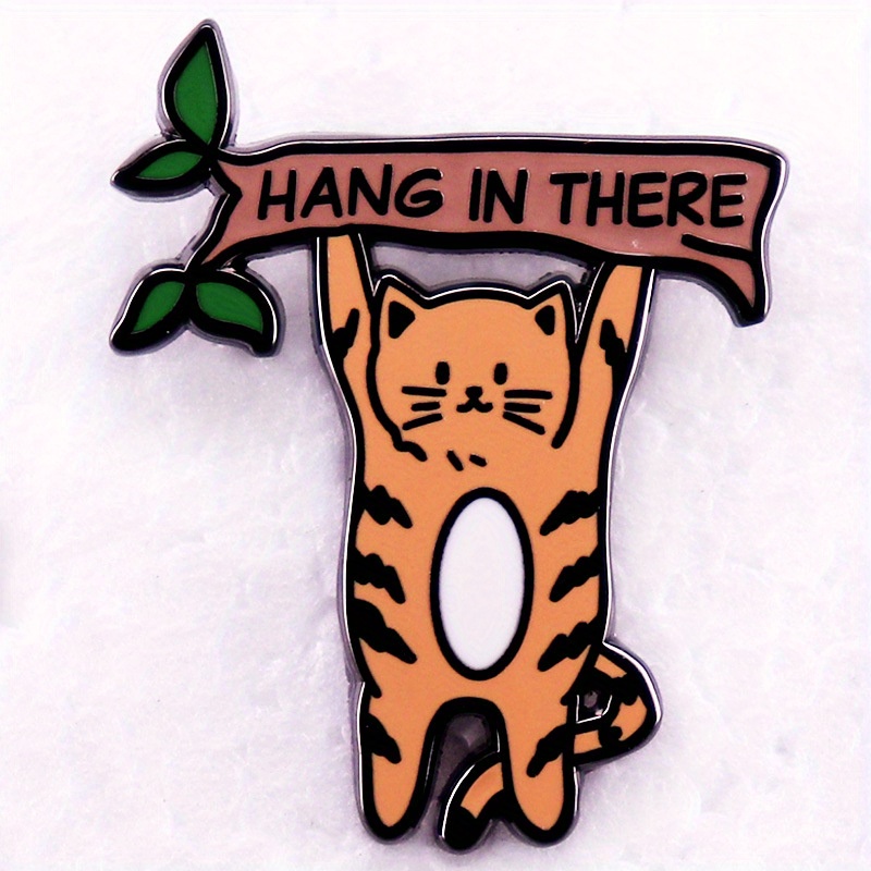 Cute Cat Quotes Odznaka Broszka Zabawne Kreskówkowe Szpilki Zwierzęta