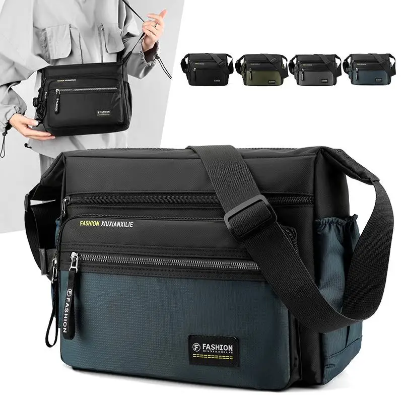 Männer Umhängetaschen Männlichen Nylon Schulter Taschen Junge Messenger Taschen Mann Handtaschen für Reise Casual Große Tasche