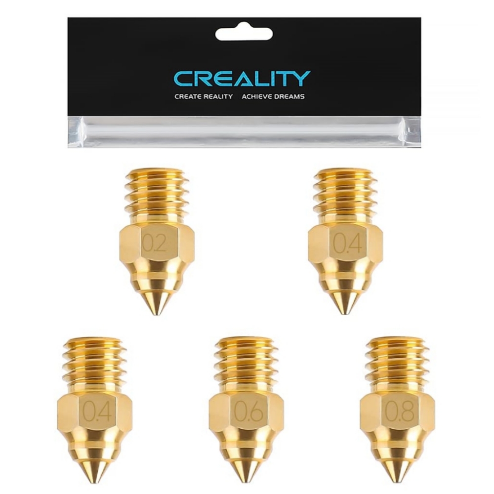Creality Original CR-6 SE/Ender 3 S1 Brass Nozzles Hotend Extruder Nozzles forEnder 3 S1 Pro/S1 Plus/V2 Neo/Neo 3D Printer Parts