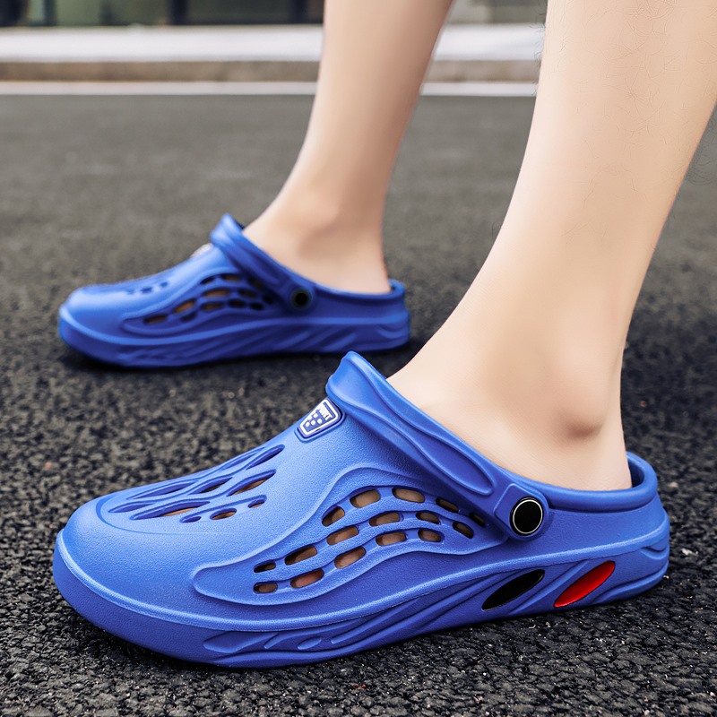 Sandalias al aire libre para hombres y mujeres Zuecos de verano Zapatillas EVA Tallas grandes 47 48 49 Zapatos de jardín para hombres Sandalias de playa Zuecos transpirables