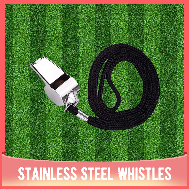 Stainless Steel Whistles Referee Sport Metal Whistle Training Soccer Football Basketball Cheerleading Tool